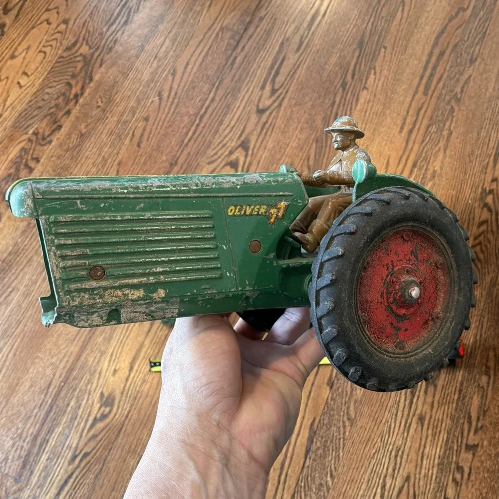 Agco Farm Toy Oliver Tractor Driver Corn Picker‎ Hay Baler Grain Master AS IS